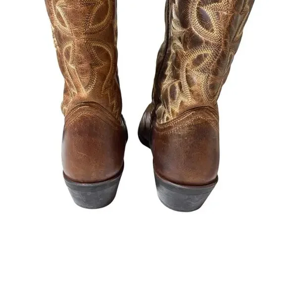 Laredo Birchwood Brown Leather Cowboy Boot Men size 10.5 D - Picture 5 of 10